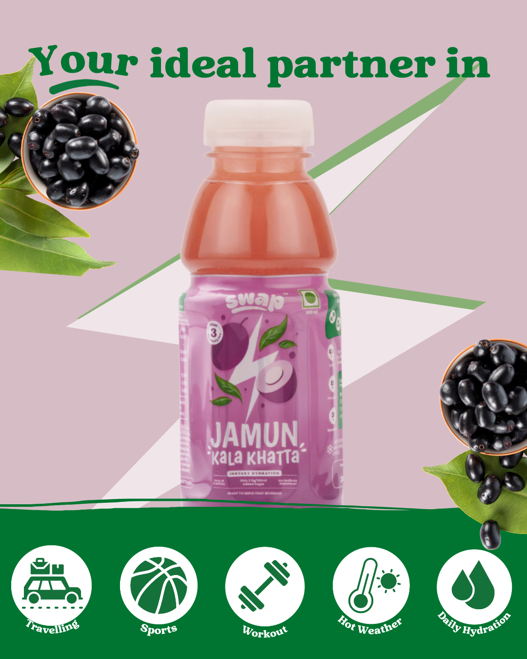 jamun electrolytes hydration salts travelling daily ors sports workout gatorade hot weather 