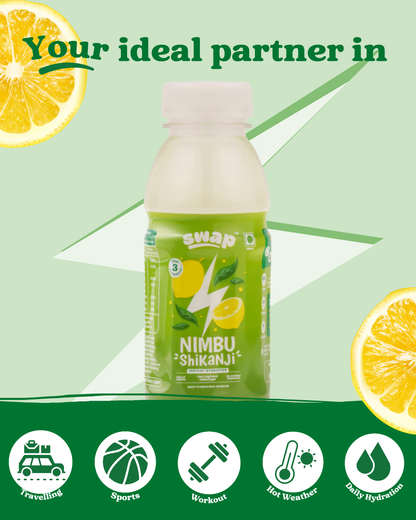 Nimbu shikanji electrolytes travelling salts sports workout yoga weight lifting hot weather daily hydration