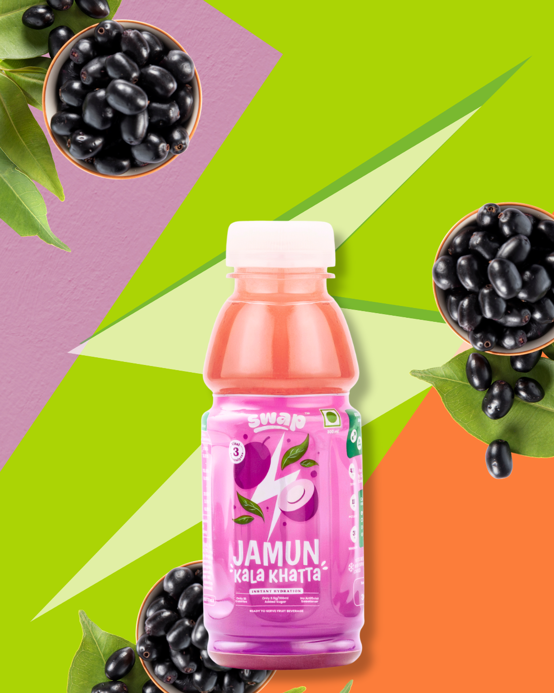 jamun kala khatta hydration electrolytes low added sugar low calorie