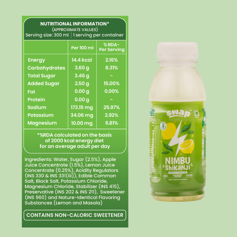 daily refreshment nimbu shikanji electrolytes 